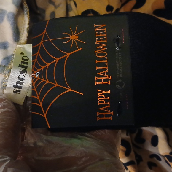 ShoSho sz M hoodie minidress, LS, Halloween leopard print, soft, stretchy fleece - Picture 11 of 13